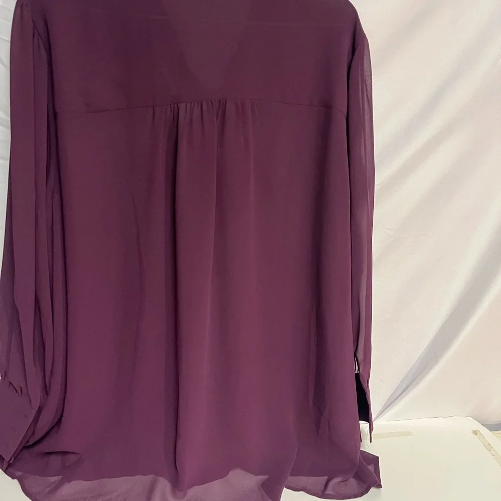 DR2 Deep Purple Women's Blouse DR2 size 2X - Picture 3 of 5